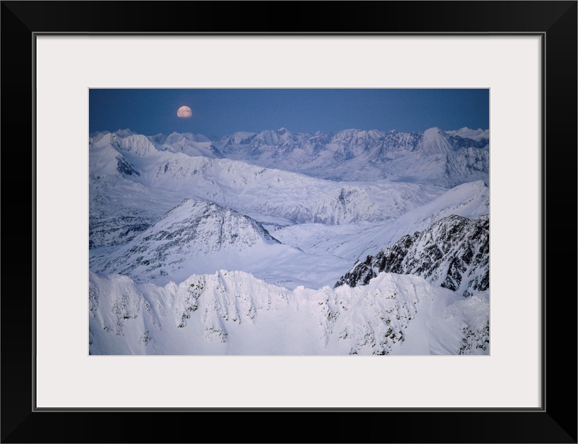 Moonrise, Fairweather Range, Alaska