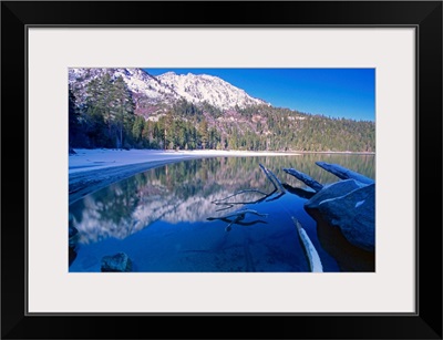 Tranquil Winter Bay Scene, Emerald Bay, Lake Tahoe, California