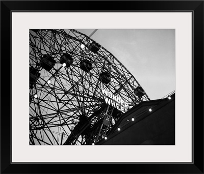1920's Looking Up At Wonder Wheel Amusement Ride Coney Island New York USA