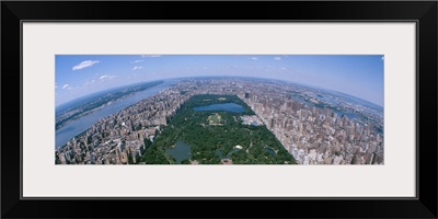 Aerial Central Park Manhattan New York City NY