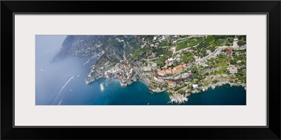Aerial view of a town Atrani Amalfi Coast Salerno Campania Italy