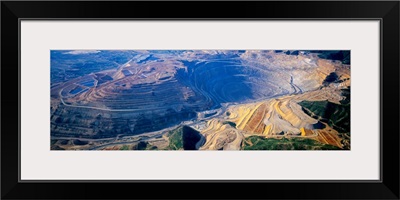 Aerial view of copper mines, Utah