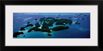 Aerial View of Rock Islands Palau