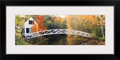 Arched White Footbridge ME