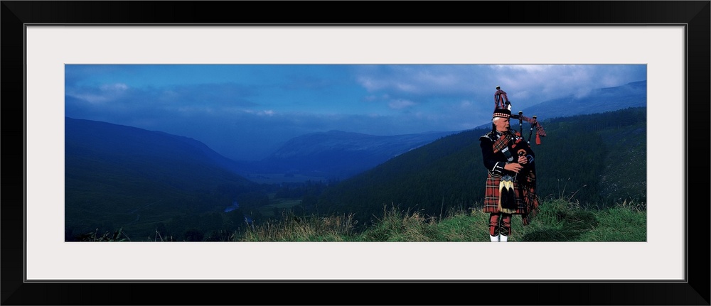 Bagpiper Scottish Highlands Scotland