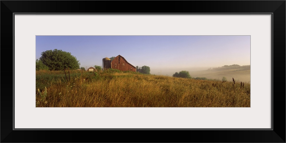 Barn in a field, Iowa County, Wisconsin