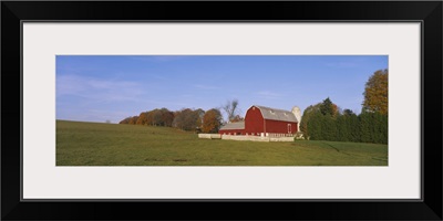 Barn in a field, Kent County, Michigan