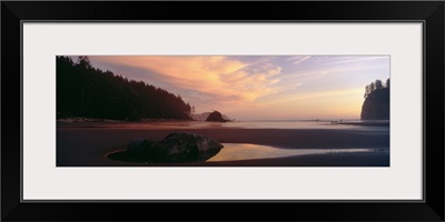 Beach at dusk, Olympic National Park, Washington State