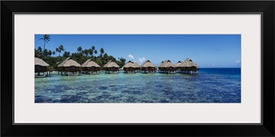 Beach huts on water, Bora Bora, French Polynesia