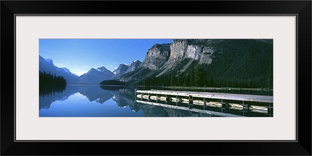 Boat Dock Maligne Lake Jasper National Park Alberta Canada