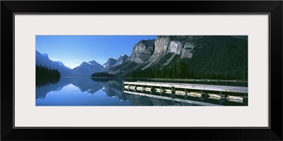 Boat Dock Maligne Lake Jasper National Park Alberta Canada