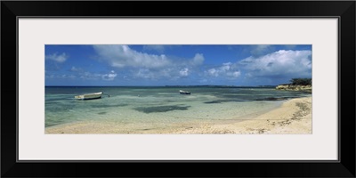 Boats in the sea, North coast of Antigua, Antigua and Barbuda