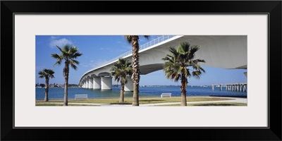 Bridge across a bay, John Ringling Causeway Bridge, Sarasota Bay, Sarasota, Florida