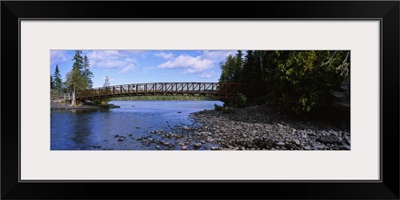 Bridge across a channel, Lake Superior, Isle Royal National Park, Michigan