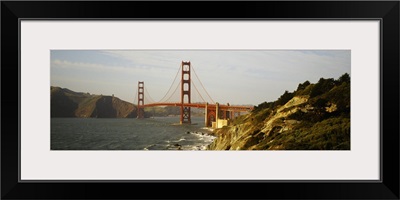 Bridge over a bay, Golden Gate Bridge, San Francisco, California