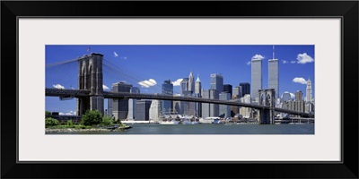 Brooklyn Bridge Skyline New York City NY