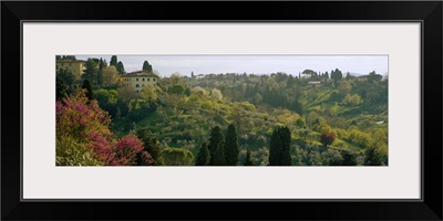 Building on a hill, San Niccolo, Florence, Tuscany, Italy