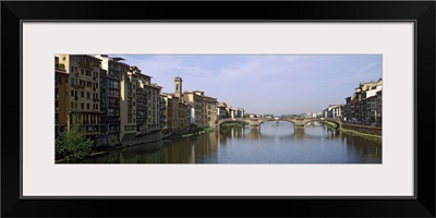 Buildings along a river, Arno river, Florence, Tuscany, Italy