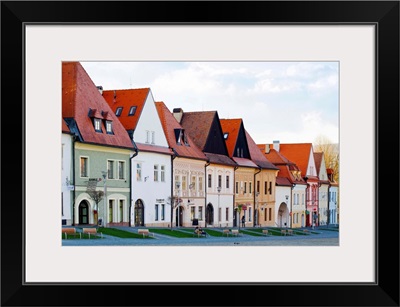 Buildings at a town square, Bardejov, Slovakia