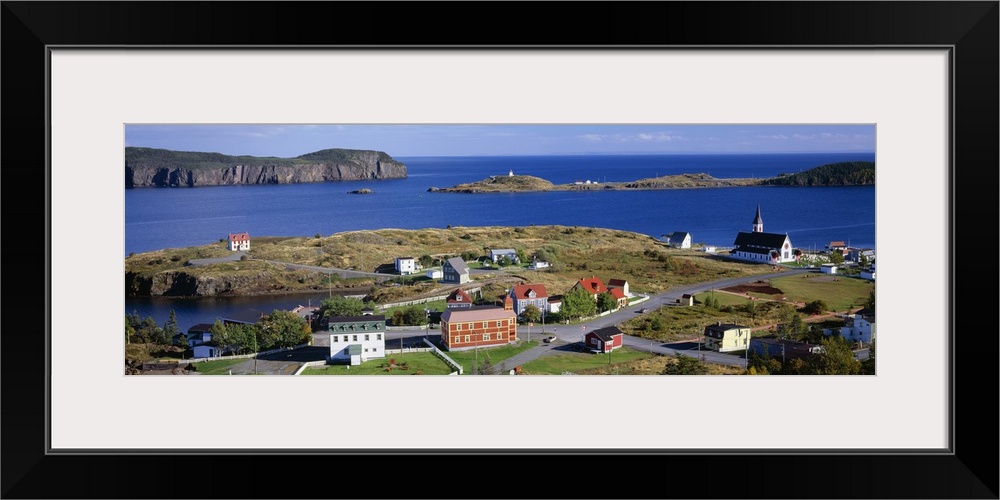 Buildings at the coast, Trinity Bay, Trinity, Newfoundland Island, Newfoundland and Labrador Province, Canada