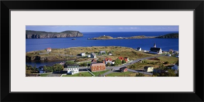 Buildings at the coast, Trinity Bay, Trinity, Newfoundland Island, Newfoundland and Labrador Province, Canada