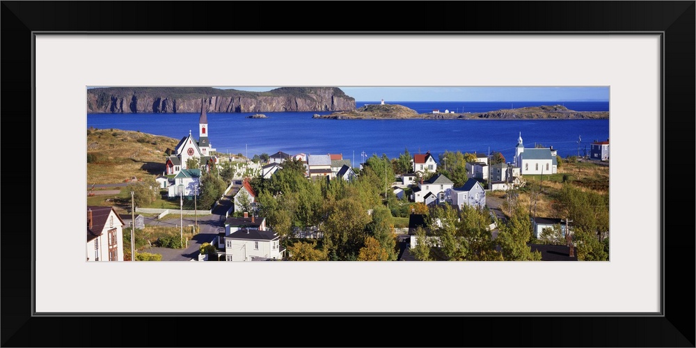 Buildings at the coast, Trinity Bay, Trinity, Newfoundland Island, Newfoundland and Labrador Province, Canada