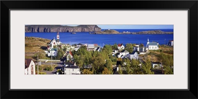 Buildings at the coast, Trinity Bay, Trinity, Newfoundland Island, Newfoundland and Labrador Province, Canada