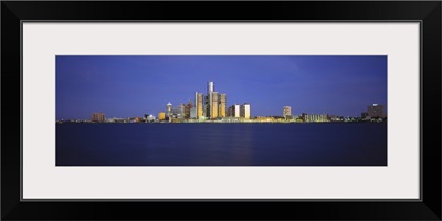 Buildings at waterfront, Detroit, Michigan