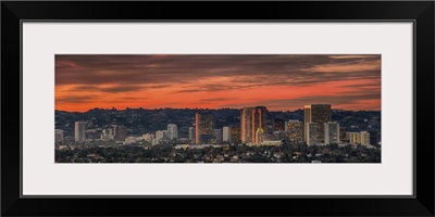 Buildings in a city, Century City, Hollywood Hills, Los Angeles, California
