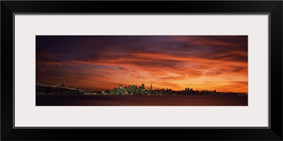 Buildings in a city, View from Treasure Island, San Francisco, California,