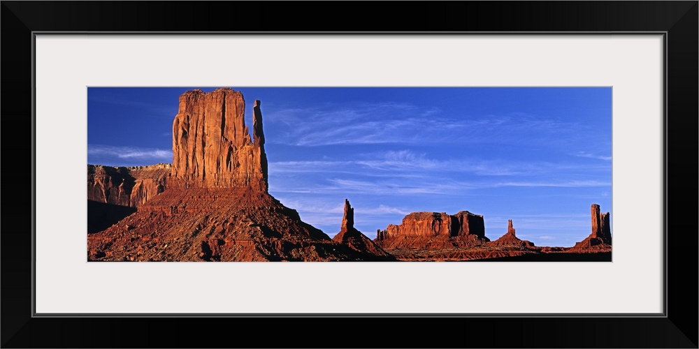 Buttes in the desert, Monument Valley, Utah