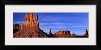 Buttes in the desert, Monument Valley, Utah