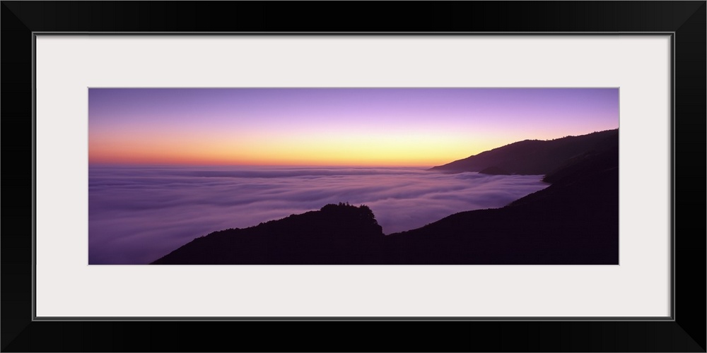 California, Big Sur, Marine Layer, Big Sur at dusk