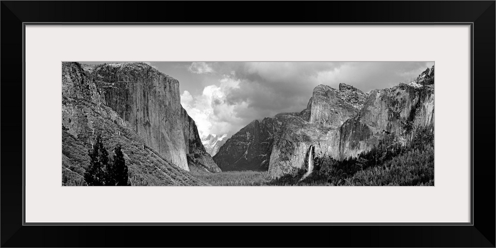 California, Yosemite National Park, Low angle view of rock formations in a landscape