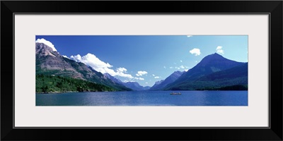 Canoeing Waterton Lake Waterton Glacier National Peace Park Alberta Canada