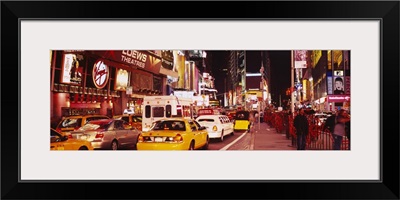 Cars on the road, Times Square, Manhattan, New York City, New York State