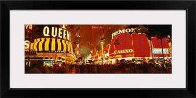 Casino lit up at night, Fremont Street, Las Vegas, Nevada