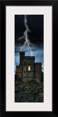 Castle getting hit by lightning