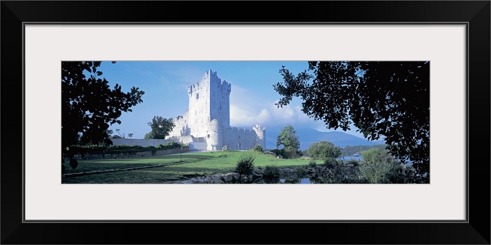 Castle in front of a park, Ross Castle, Killarney National Park, Killarney, County Kerry, Republic of Ireland