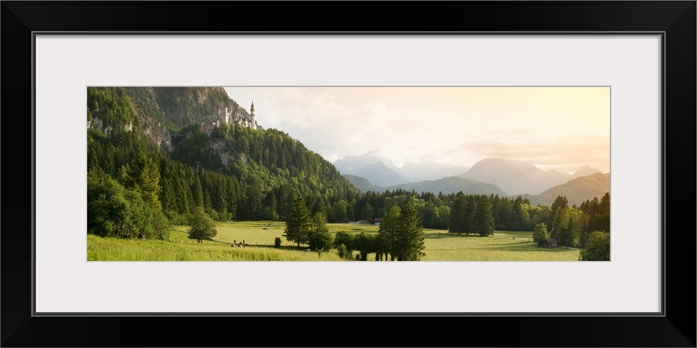 Castle on a hill, Neuschwanstein Castle, Schwangau, Bavaria, Germany