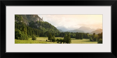 Castle on a hill, Neuschwanstein Castle, Schwangau, Bavaria, Germany