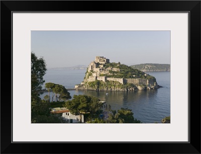 Castle on an island, Castello Aragonese, Ischia, Naples, Campania, Italy