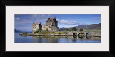 Castle on an island Eilean Donan Loch Duich Dornie Highlands Region Scotland