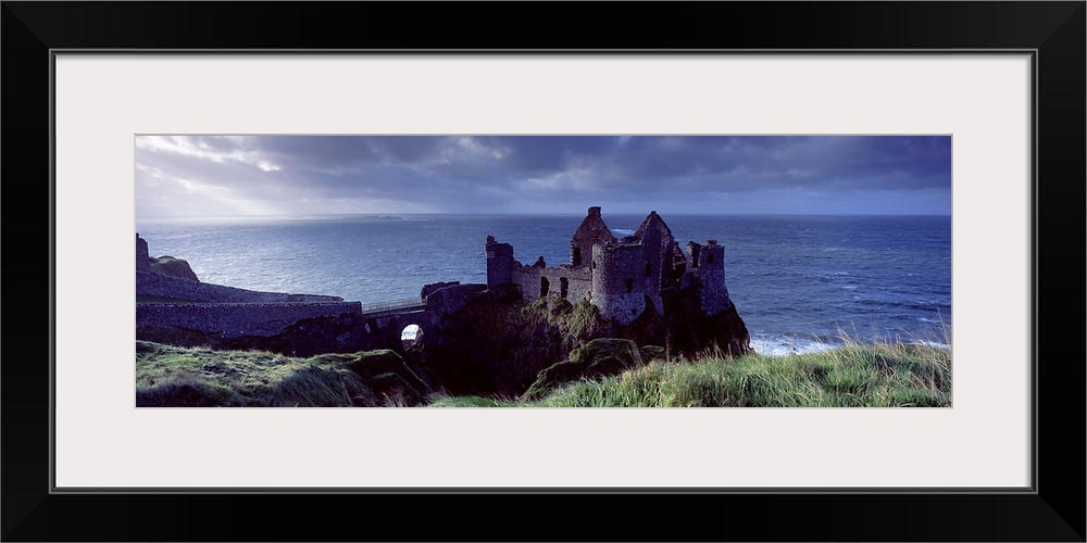 Castle on the coast, Dunluce Castle, County Antrim, Northern Ireland