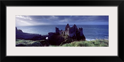 Castle on the coast, Dunluce Castle, County Antrim, Northern Ireland