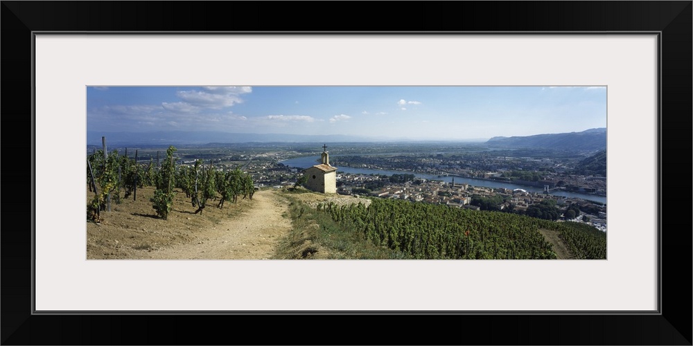 Chapel in a vineyard, La Chapelle Vineyard, Tain-l'Hermitage, Drome, Rhone-Alpes, France