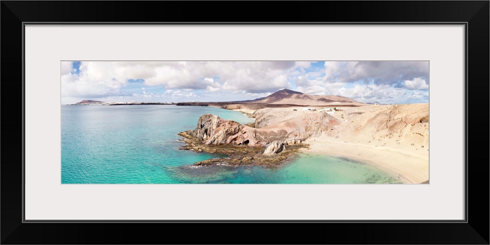 Cliffs on the beach, Papagayo Beach, Lanzarote, Canary Islands, Spain