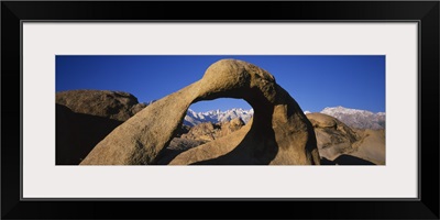 Close-up of a natural arch, Lone Pine Peak, Mt Whitney, California