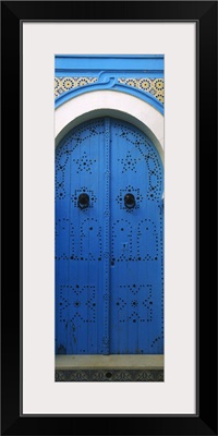 Closed door of a house, Medina, Sousse, Tunisia
