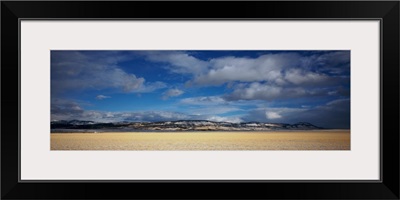 Clouded sky over a wheat field, Montana